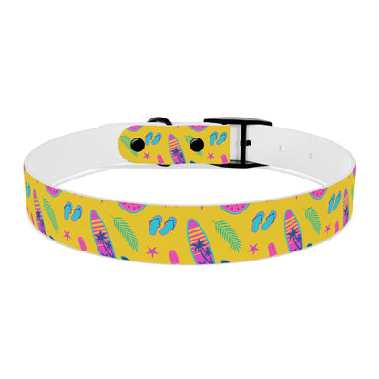 80S Summer Fun  Dog Collar