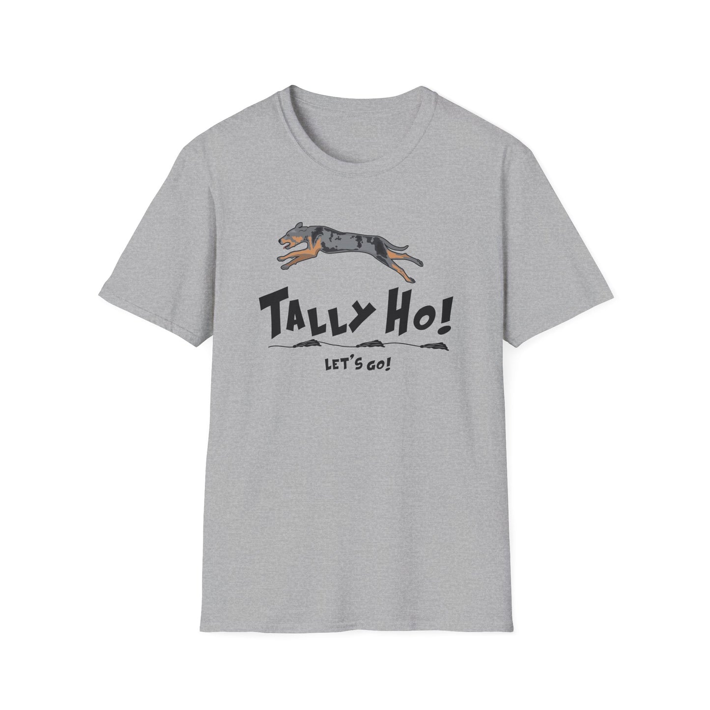 Catahoula TALLY HO LETS GO Unisex Softstyle T-Shirt