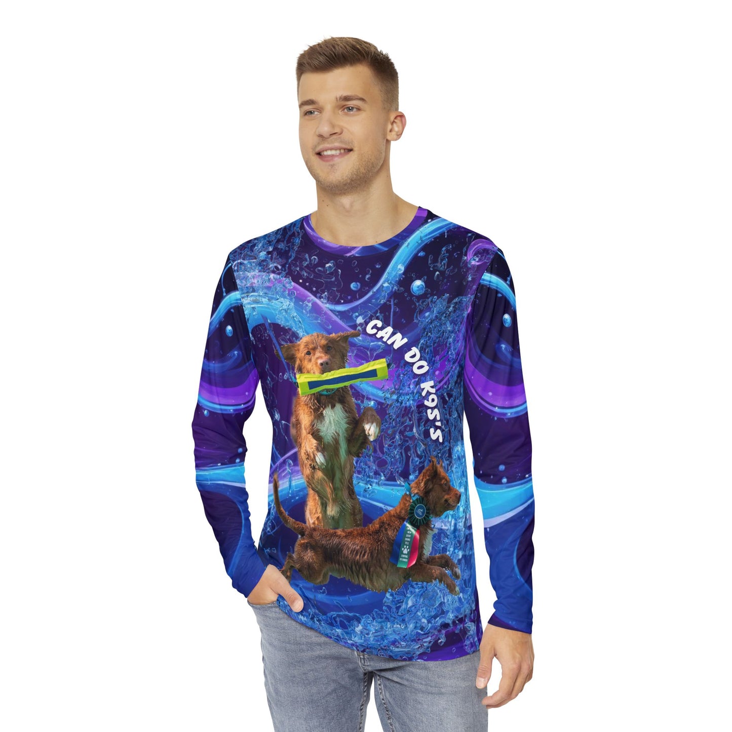 JUMPING K9 RANCH - PINK Long Sleeve Shirt