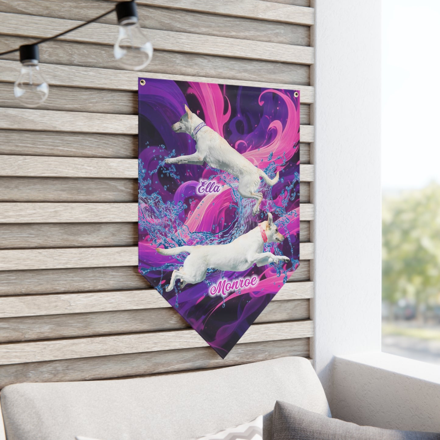 Ella and Monroe Pennant Banner