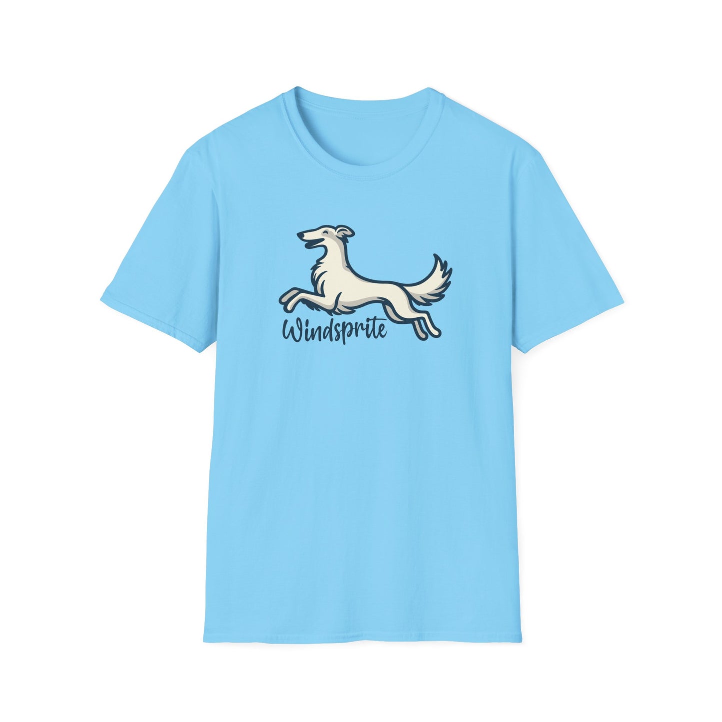 *Joy WINDSPRITE - Silken Windhound Waving Unisex Softstyle T-Shirt