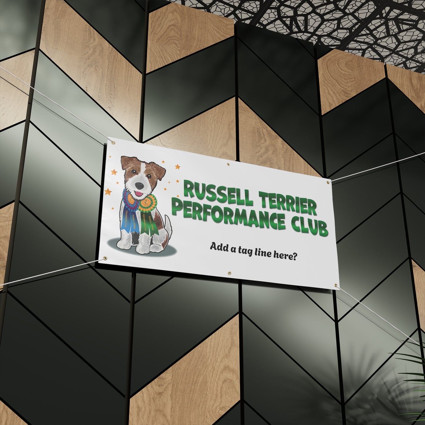 RUSSELL TERRIER PERFORMANCE CLUB Matte Banner