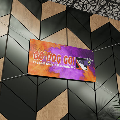 GO DOG GO Matte Banner