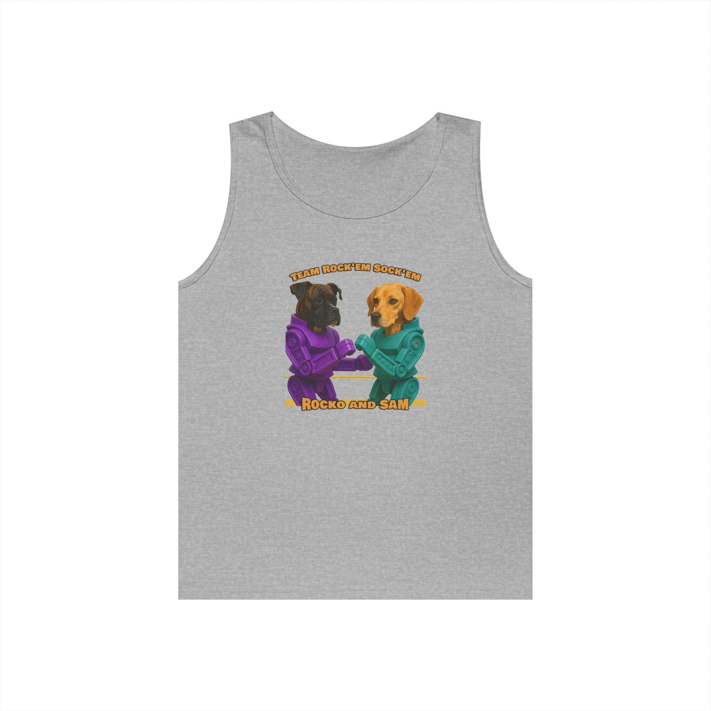 ROCKO SAM Unisex Heavy Cotton Tank Top