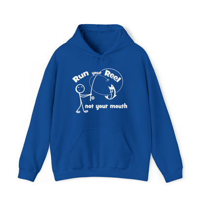 RUN YOUR REEL - 1 Unisex Heavy Blend™ Hooded Sweatshirt