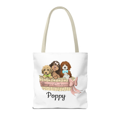 Poppy    Benjis Cockapoos Tote Bag