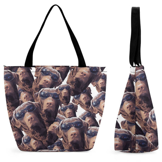 FOXY LADY _ LAB _ COLLAGE FACE DESIGN - Shopping Bag