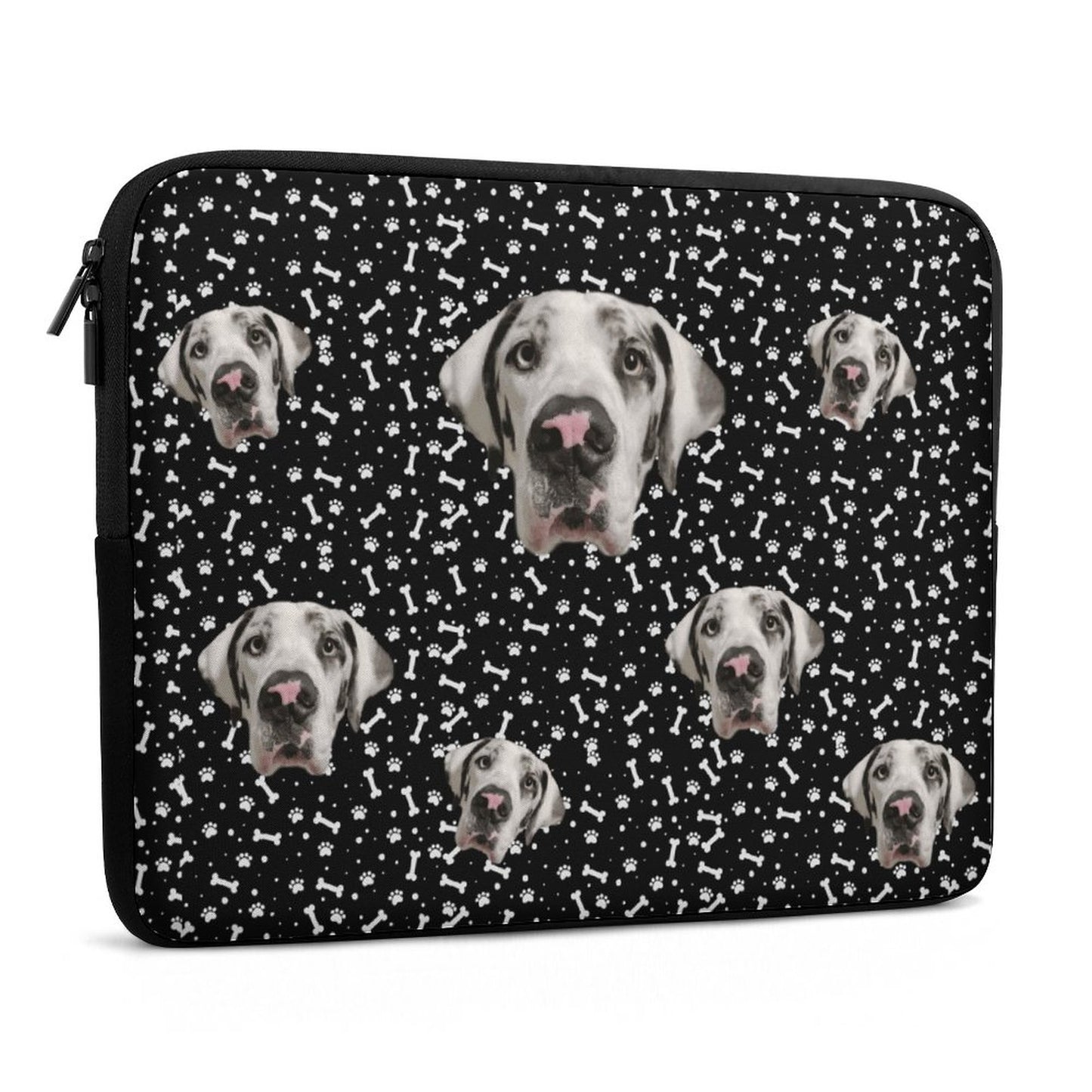 FACE w PAWS-n-BONES Laptop Case