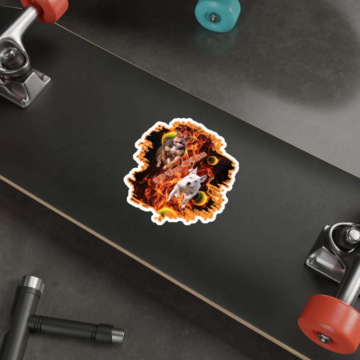 Copy of  turn burn    Stickers