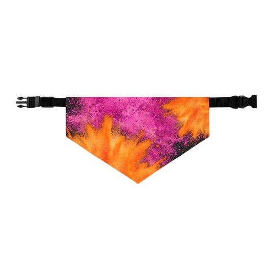 PINK ORANGE POWDER  Pet Bandana Collar