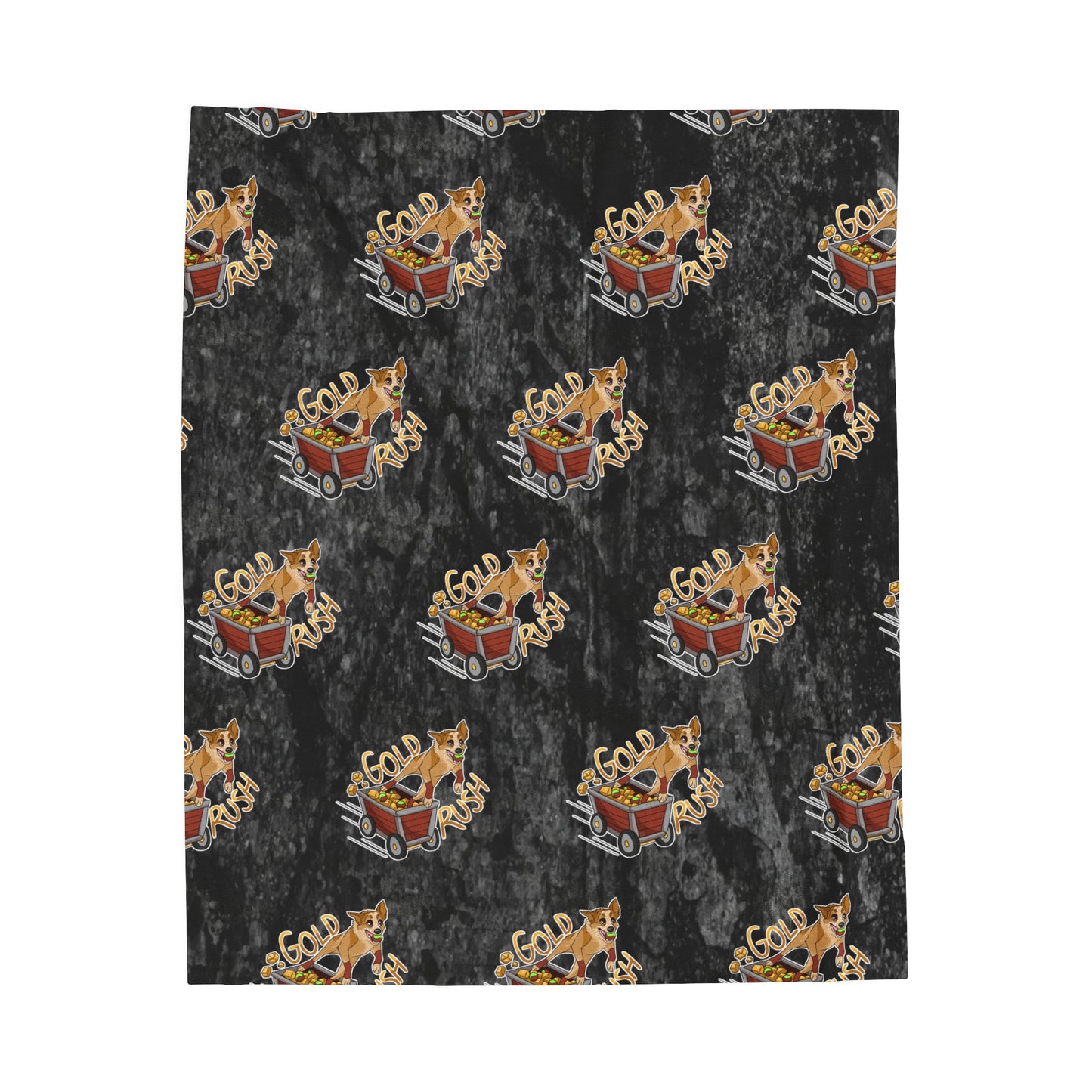 GOLD RUSH FLYBALL Velveteen Plush Blanket