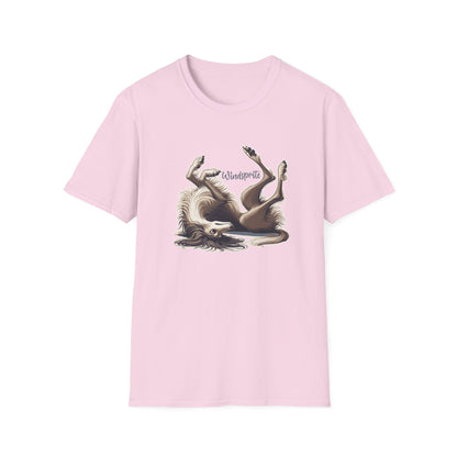 Silly WINDSPRITE - Silken Windhound Waving Unisex Softstyle T-Shirt