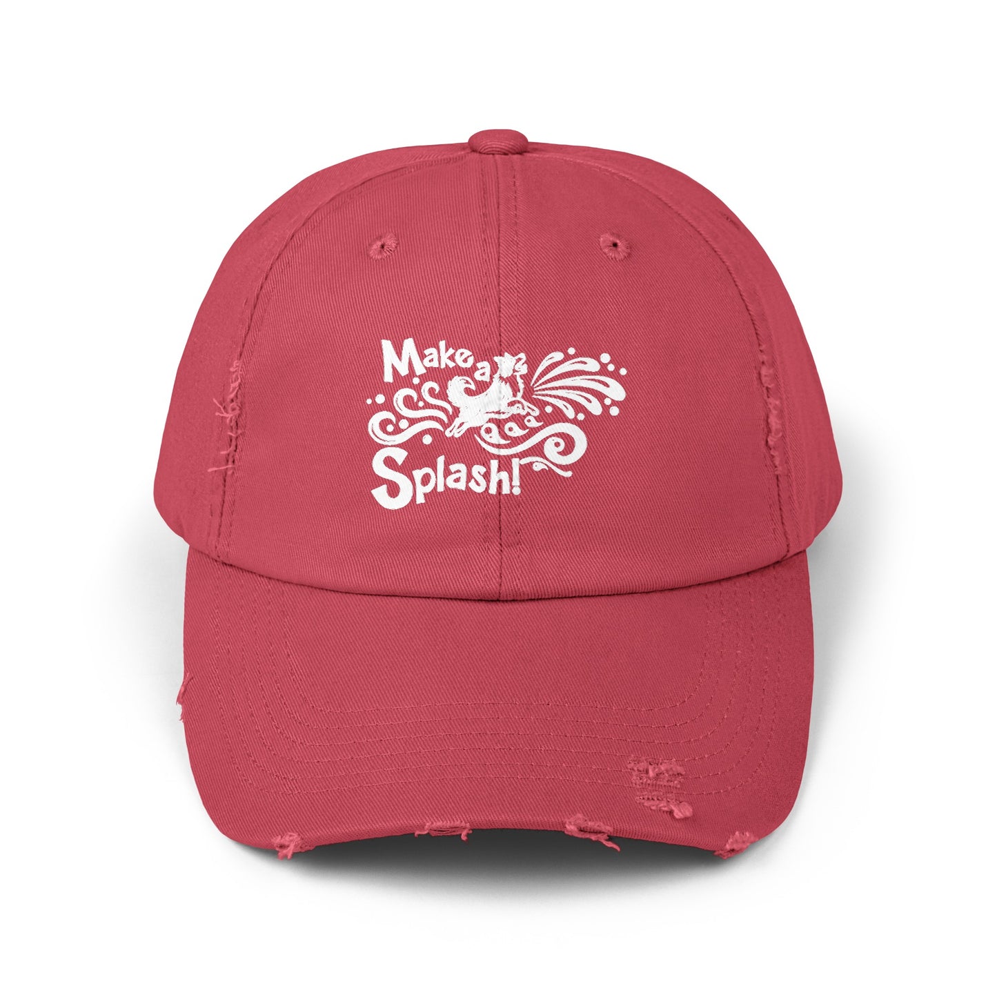 MAKE A SPLASH -  BORDER COLLIE - Unisex Distressed Cap