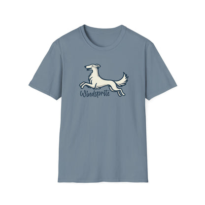 *Joy WINDSPRITE - Silken Windhound Waving Unisex Softstyle T-Shirt