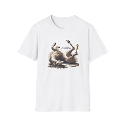 Silly WINDSPRITE - Silken Windhound Waving Unisex Softstyle T-Shirt