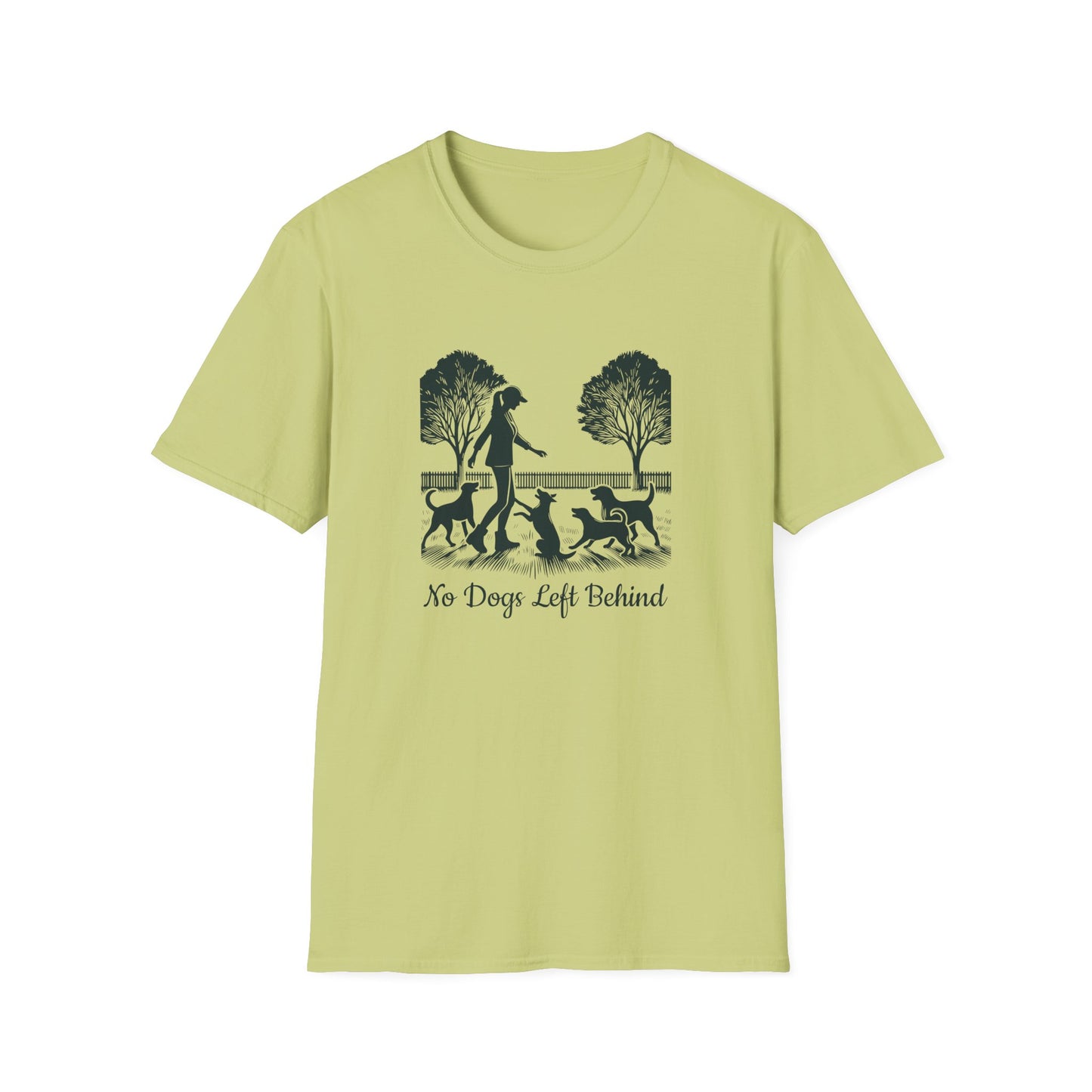 3 No Dogs Left Behind - Unisex Softstyle T-Shirt