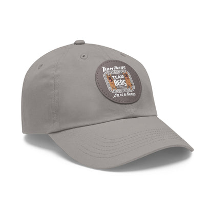 TEAM THEOS - Dad Hat with Leather Patch (Round)