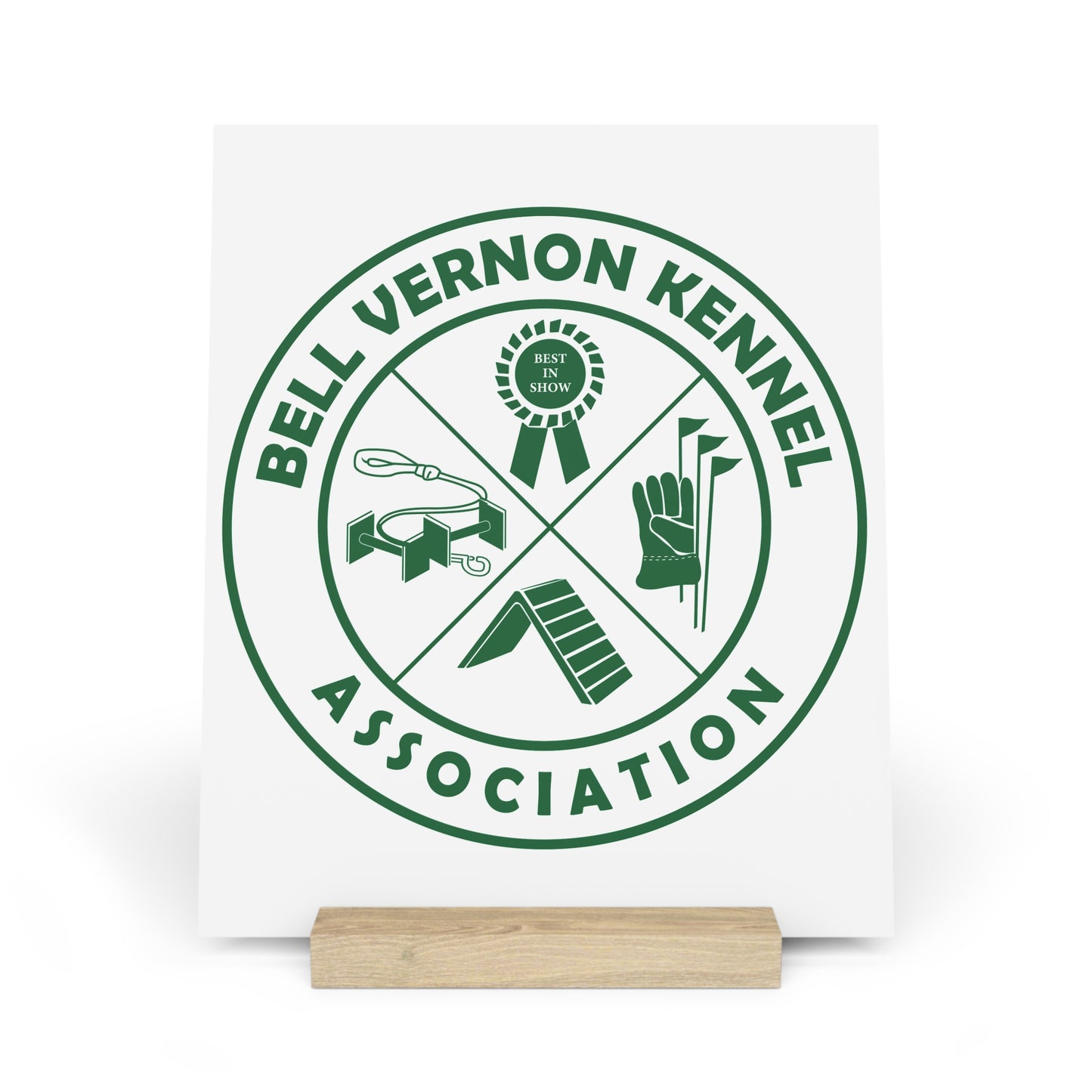 BELL VERNON KENNEL ASSOCIATION Gallery Board with Stand