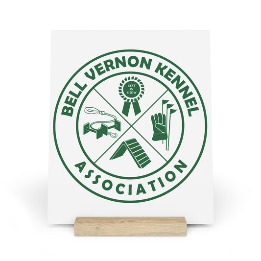 BELL VERNON KENNEL ASSOCIATION Gallery Board with Stand