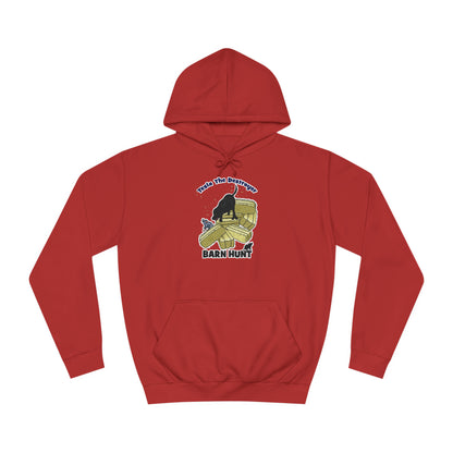 SNIFFING  TESLA BARN HUNT Unisex College Hoodie