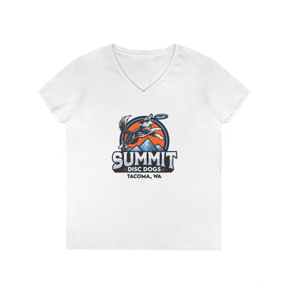 *SUMMIT DISC DOGS Ladies' V-Neck T-Shirt