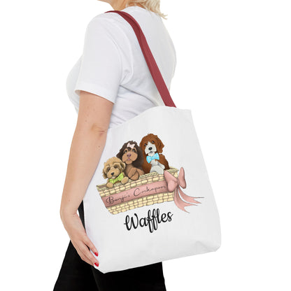 Waffles  Benjis Cockapoos Tote Bag