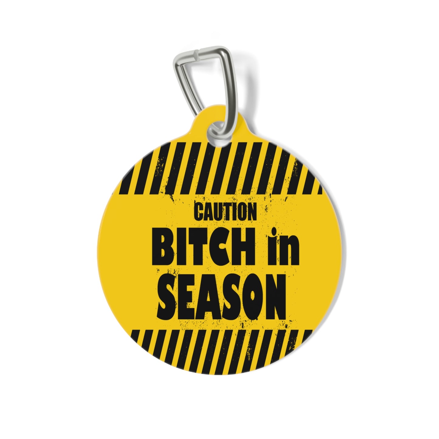 CAUTION BIS Yellow _ Pet Tag