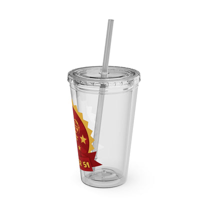 CPE SNOOKER 51 Sunsplash Tumbler with Straw, 16oz