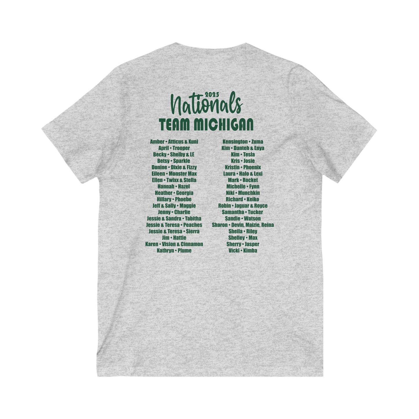 CPE TEAM MICHIGAN Unisex Jersey Short Sleeve V-Neck Tee