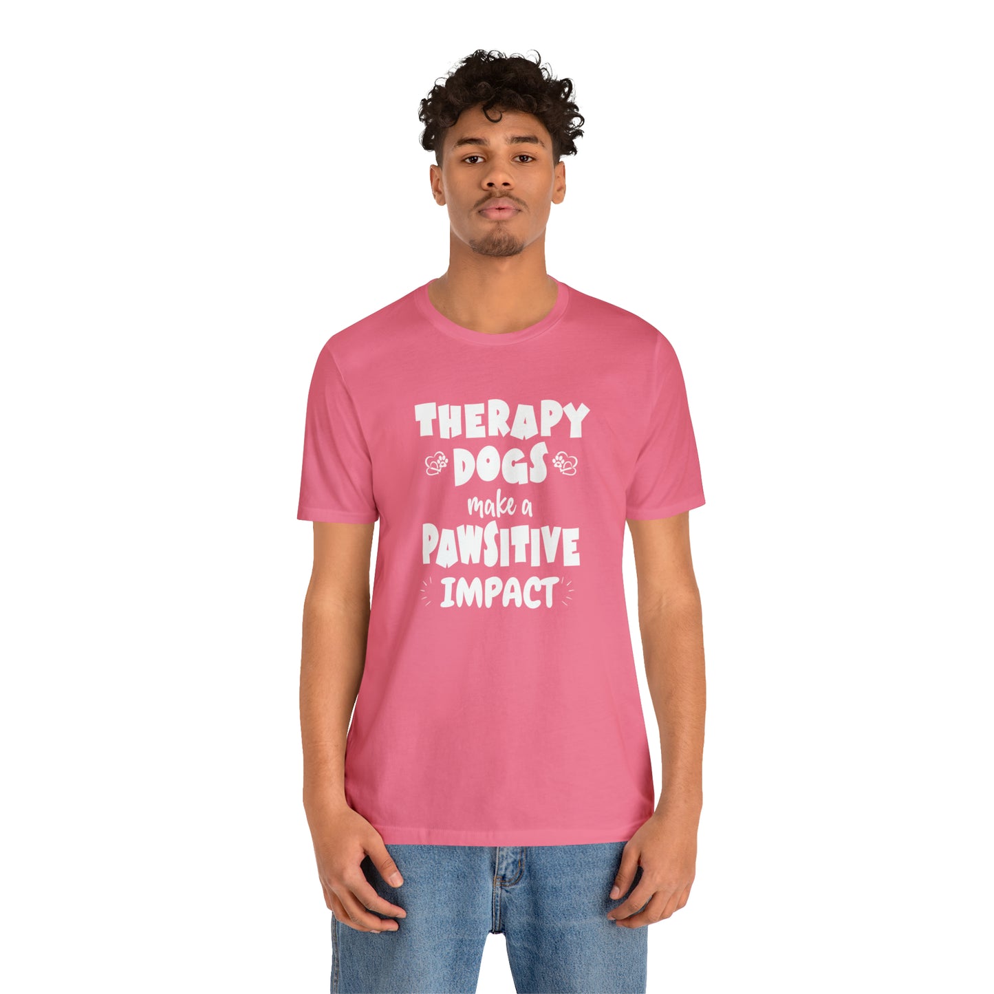 THERAPY  DOGS  - PAWSITIVE Unisex Short Sleeve Tee