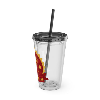 CPE SNOOKER 51 Sunsplash Tumbler with Straw, 16oz