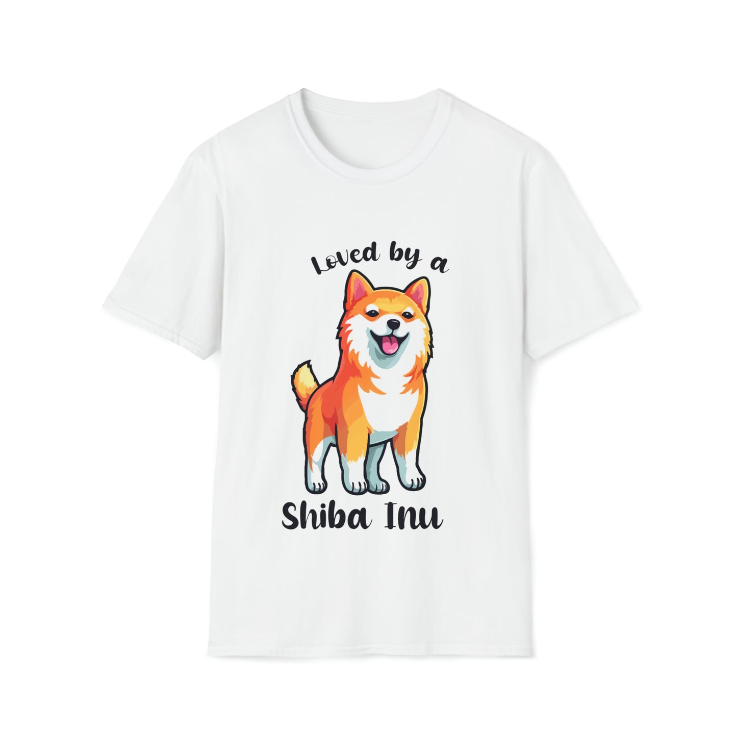 LOVED BY SHIBA 3 Unisex Softstyle T-Shirt