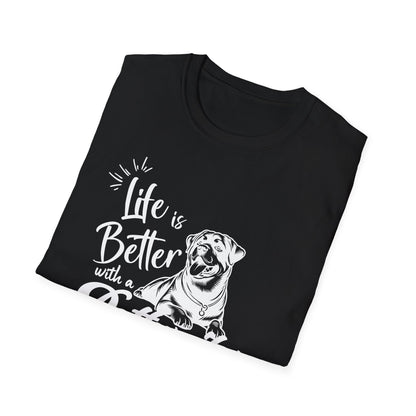 LIFE IS BETER ROTTWEILER Unisex Softstyle T-Shirt