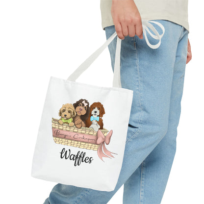 Waffles  Benjis Cockapoos Tote Bag