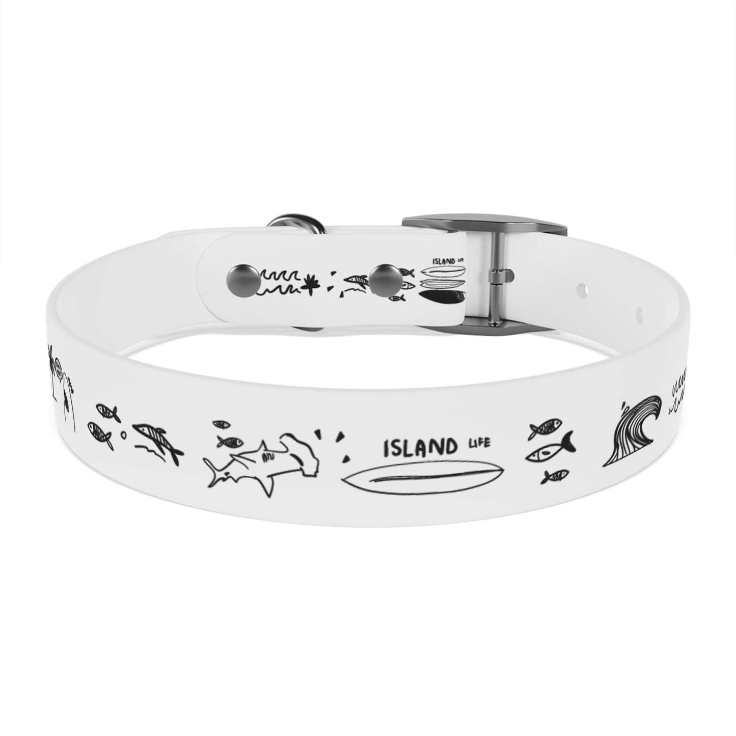 ISLAND LIFE SKETCH Dog Collar