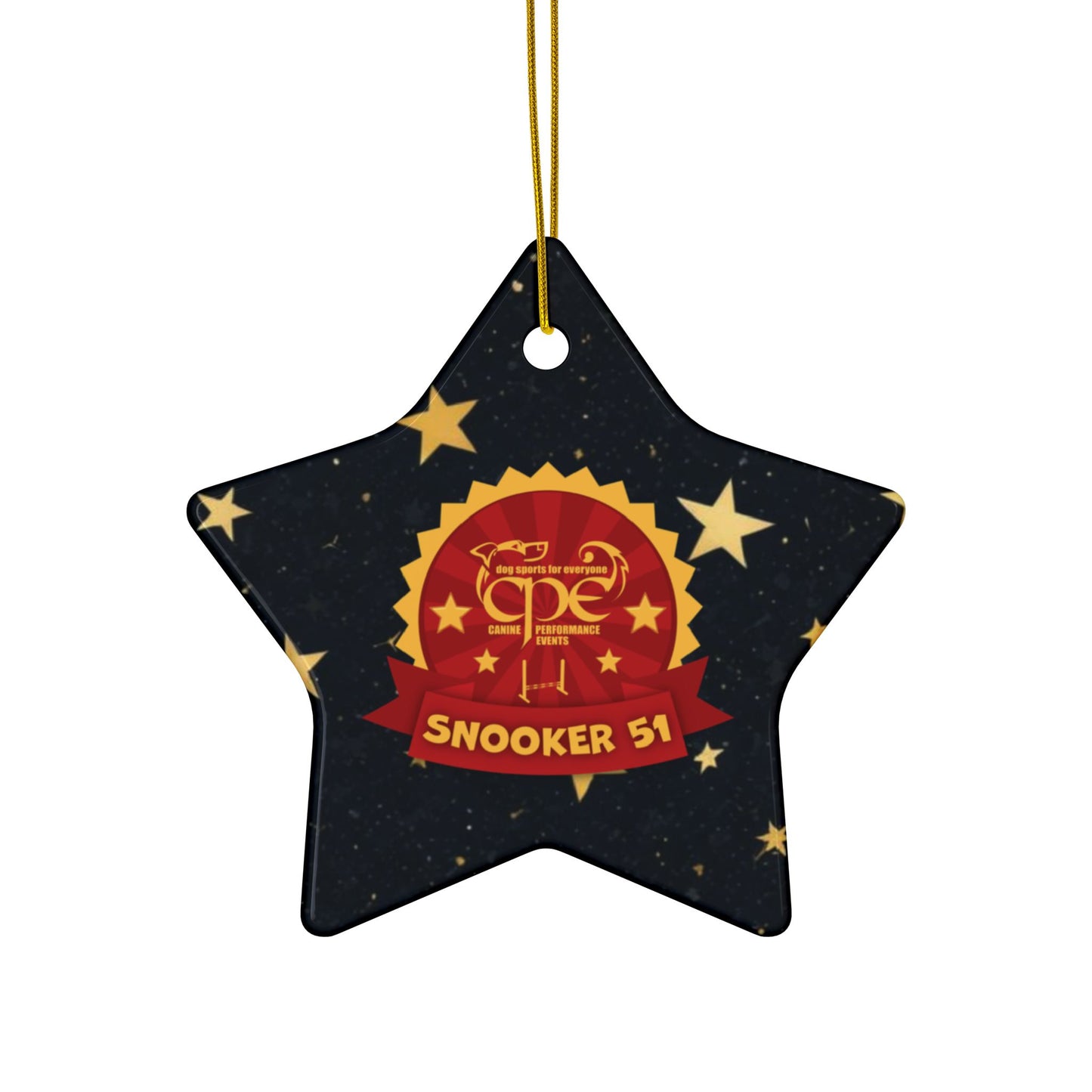 CPE SNOOKER 51 Ceramic Ornaments, 2-Side Print, (1pc, 3pcs, 5pcs, 10pcs)