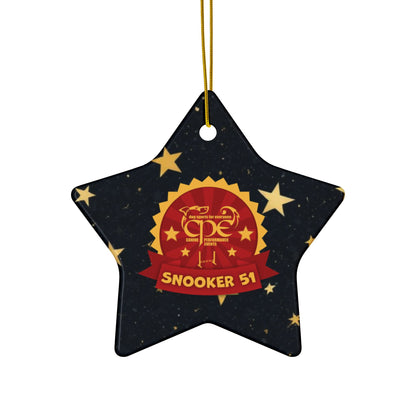 CPE SNOOKER 51 Ceramic Ornaments, 2-Side Print, (1pc, 3pcs, 5pcs, 10pcs)