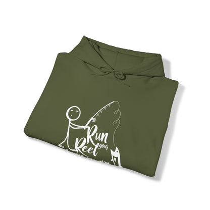 RUN YOUR REEL - 2 Unisex Heavy Blend™ Hooded Sweatshirt