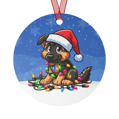 SHEPHERD HOLIDAY Metal Ornament