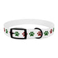 HOLIDAY PLAID  PAWS  Dog Collar