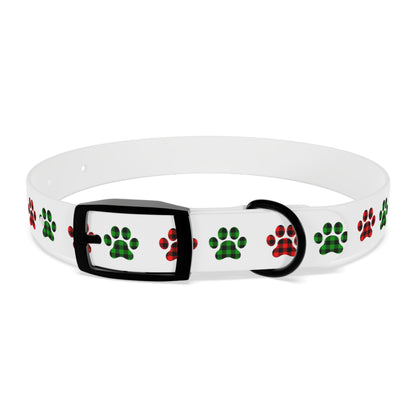 HOLIDAY PLAID  PAWS  Dog Collar