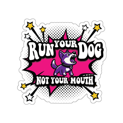 RUN YOUR DOG Comic Sticker