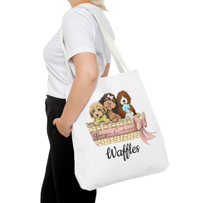 Waffles  Benjis Cockapoos Tote Bag