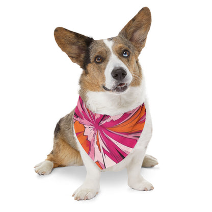 PINK ORANGE #1 Pet Bandana Collar