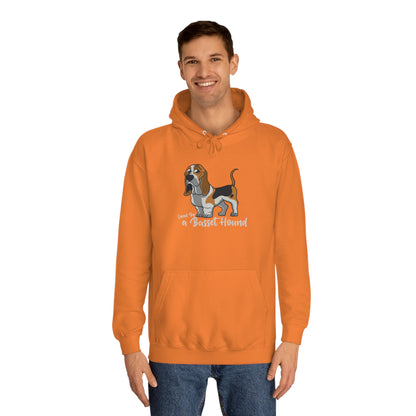 LOVED BY  BASSET 4 Unisex College Hoodie