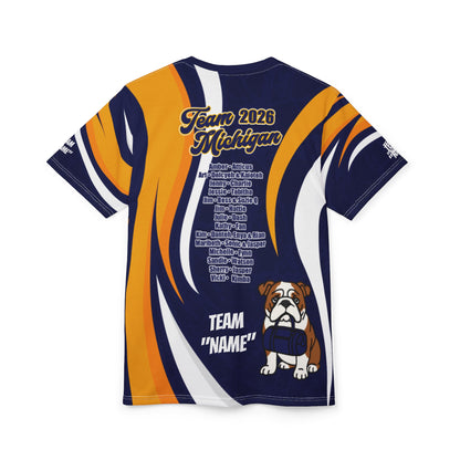 BULLDOG - TEAM MICHIGAN JERSEY - ADD NAME!