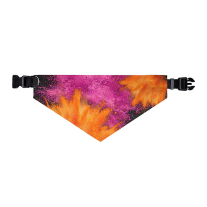 PINK ORANGE POWDER  Pet Bandana Collar