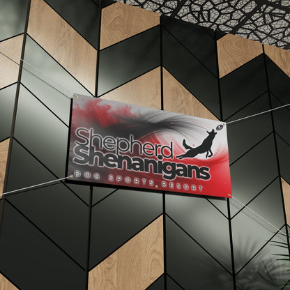 shepherd shenanigans Matte Banner