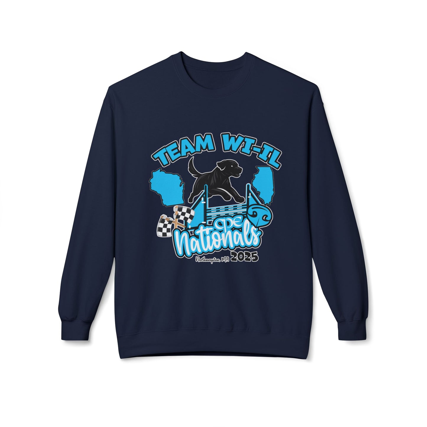 team wi_il  CPE Unisex Midweight Softstyle Fleece Crewneck Sweatshirt