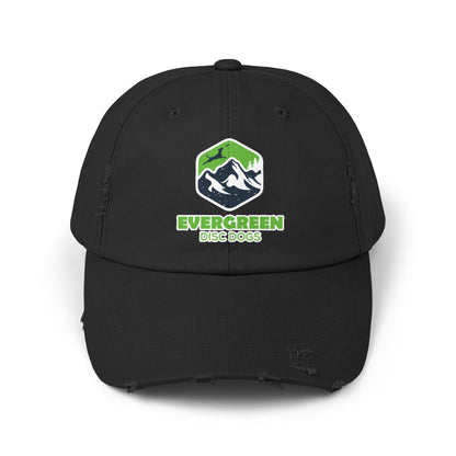 EVERGREEN DISC DOGS Unisex Distressed Cap